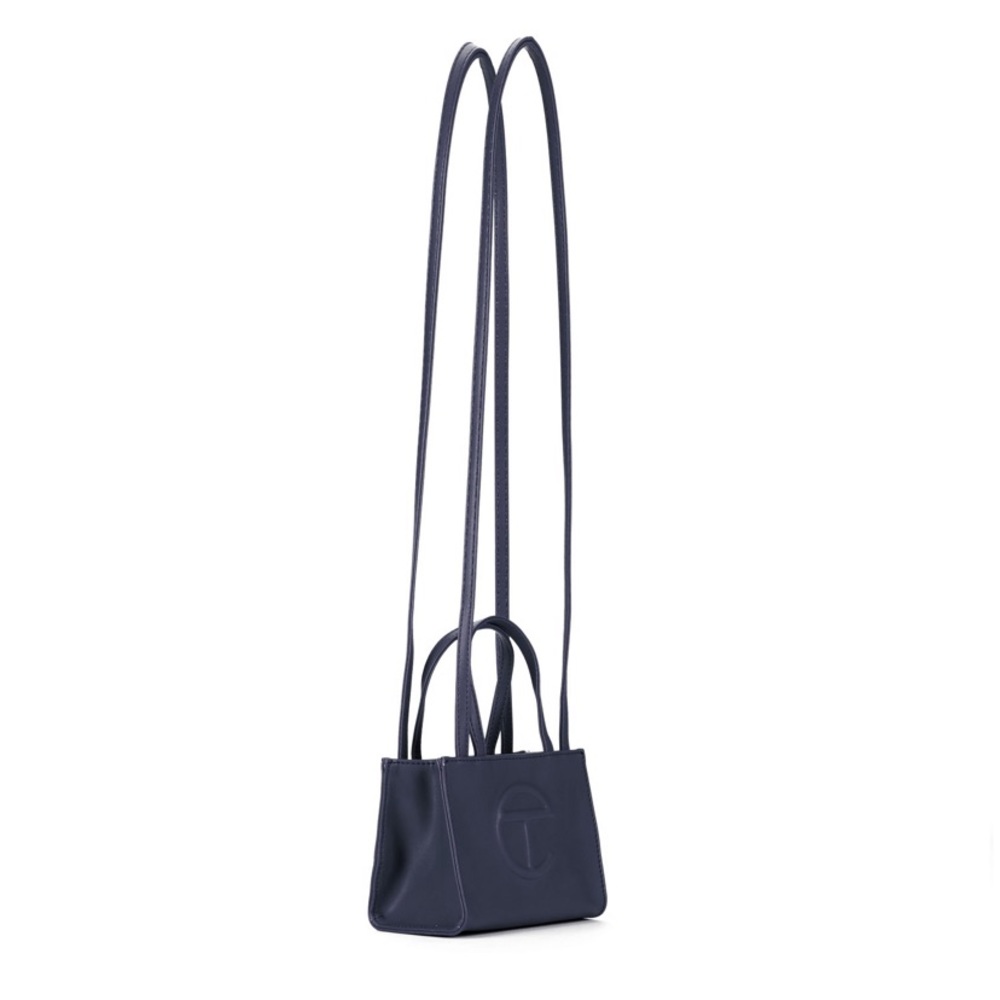 Telfar- small navy shopping bag